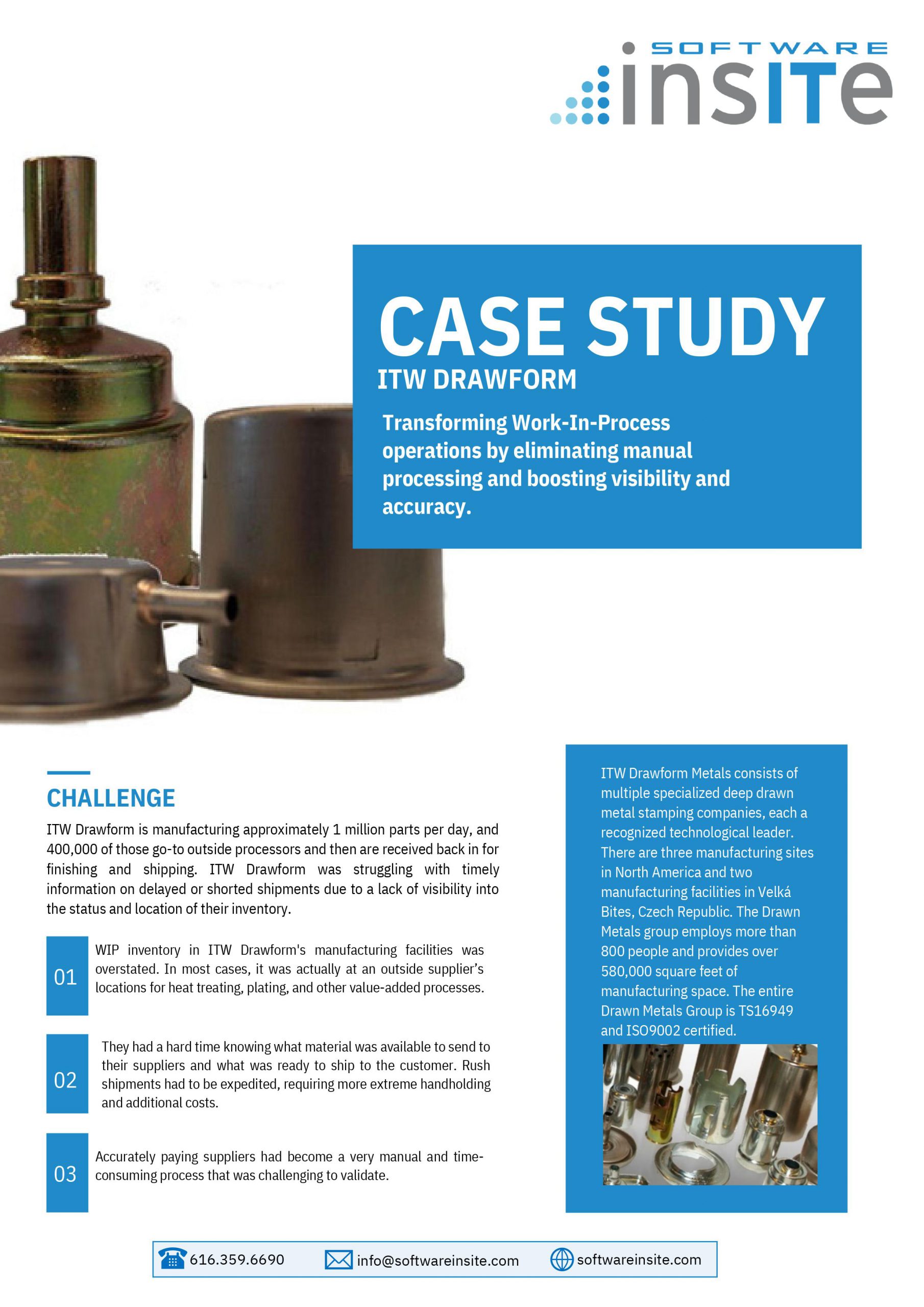ITW Drawform case study - Software InsITe